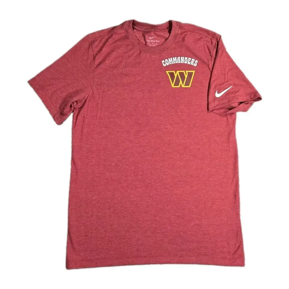 Mens Nike Washington Commanders Short Sleeve T Shirt Medium Red New
